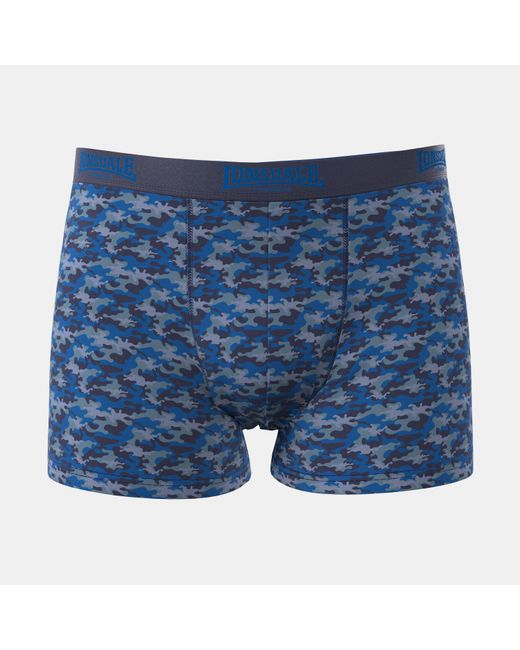 Lonsdale Blue Trunk Shorts 2 Pack for men