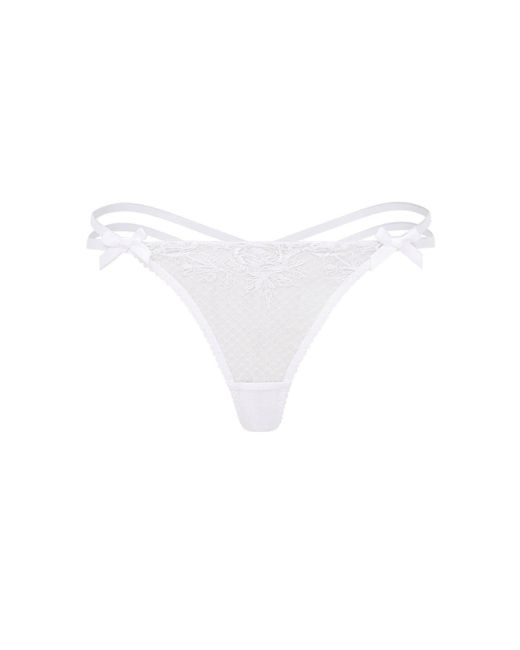 Agent Provocateur White Rosia Thong