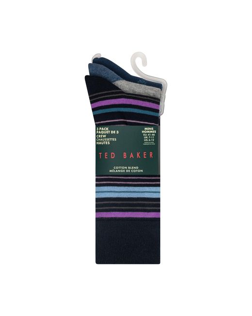 Ted Baker Blue Formal Crew Socks for men