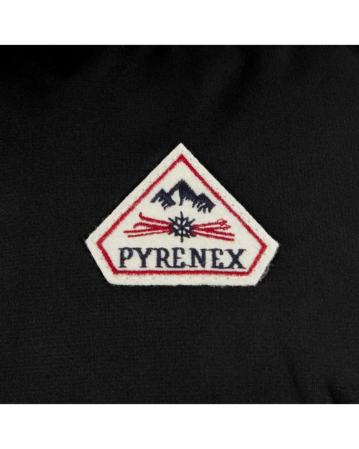 Pyrenex Black Spoutnic Water Resistant Duck Down Hooded Gilet for men