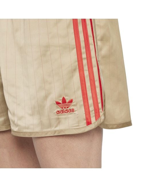 Adidas Natural David Beckham Originals 3-Stripes Shorts for men