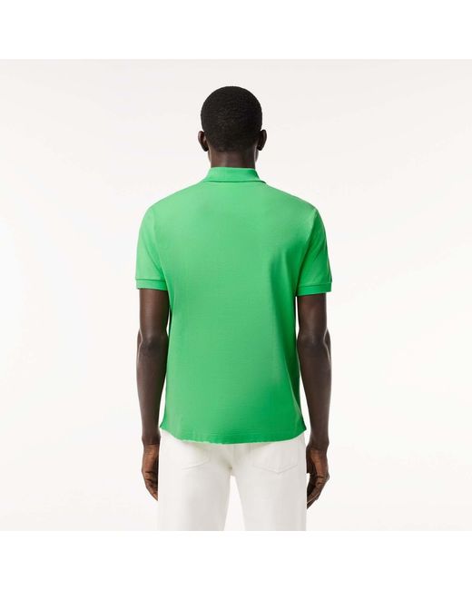 Lacoste Green Petit Piqu¿ Cotton Polo Shirt for men