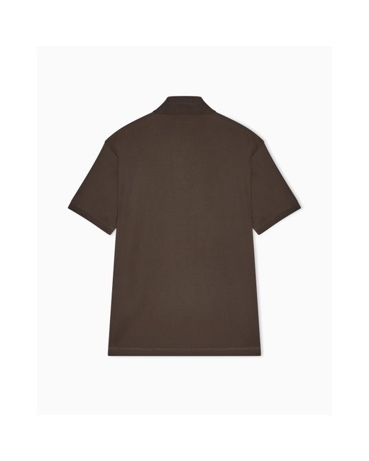 Emporio Armani Brown Polo Shirt for men