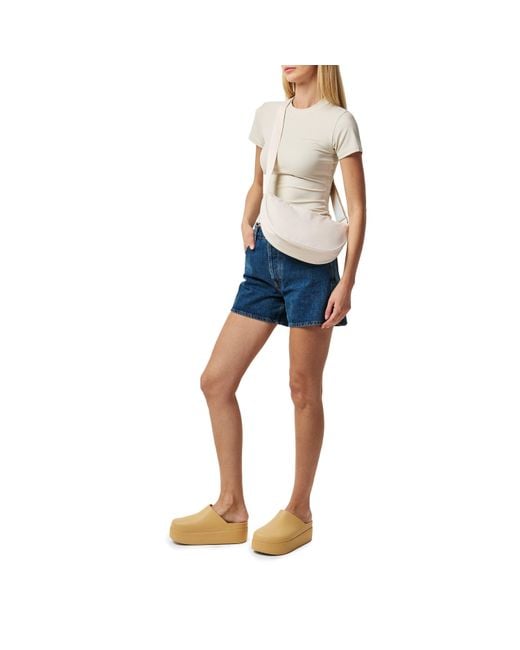 CROCSTM Natural Dylan Platform Clogs