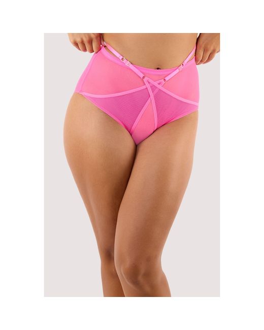 Playful Promises Pink Eddie Crossover High Waist Brief