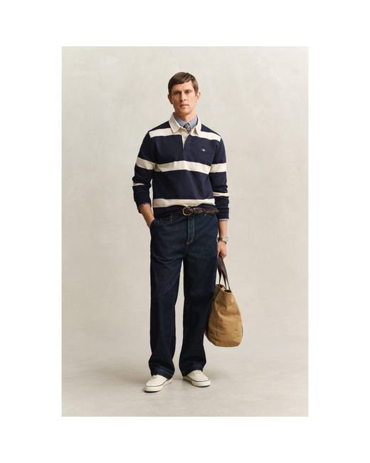 Gant Blue Rugby Polo Shirt for men