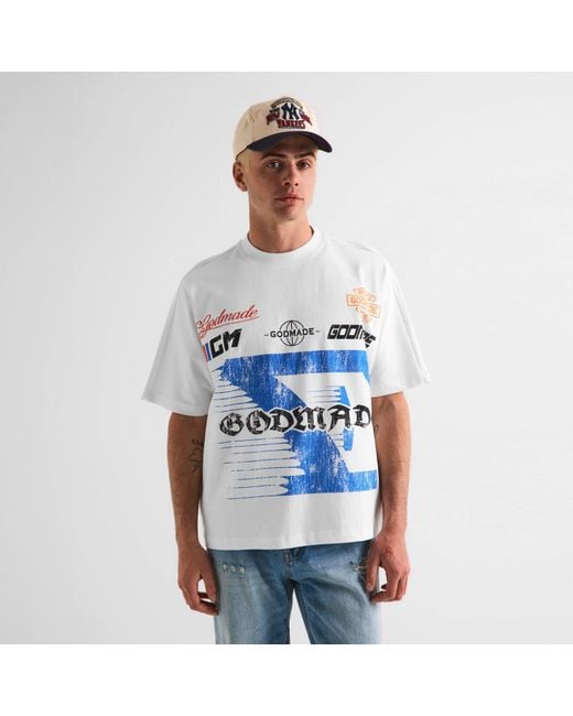 God Made Blue T-Shirt for men