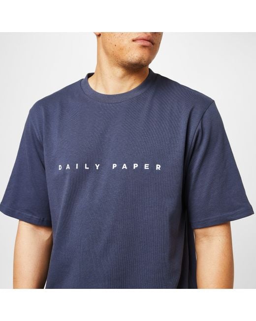 Daily Paper Blue Alias T Shirt for men