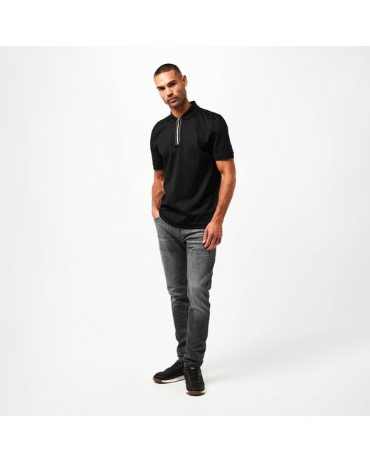 Boss Black H-Paras 65 Polo Quarter Zip Shirt for men