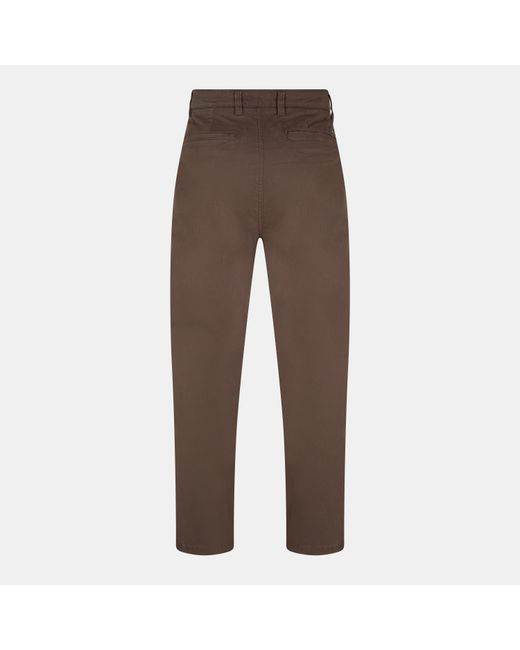 Threadbare Brown Fog Tailored Fit Chinos for men