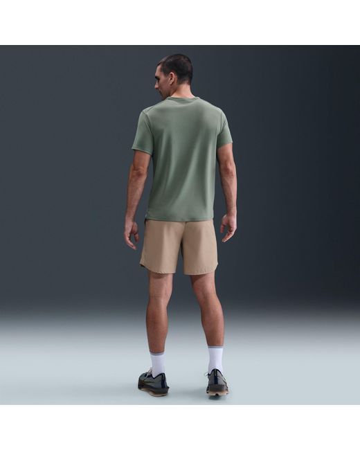 Nike Green Miler Running Top for men