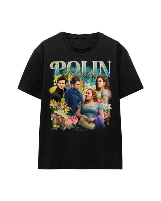 Bridgerton Black Polin Vintage T-Shirt Bla