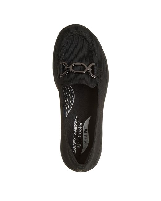 Skechers Black Slip On Trainers