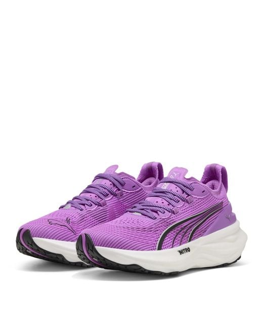 PUMA Purple Foreverrun Nitro 2 Wn Road Running Shoes