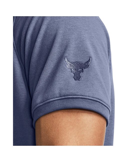 Under Armour Blue Project Rock Terry Gym Top for men
