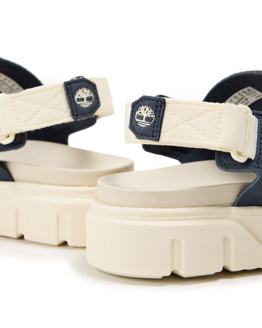 Timberland Blue Backstrap Flatform Sandals