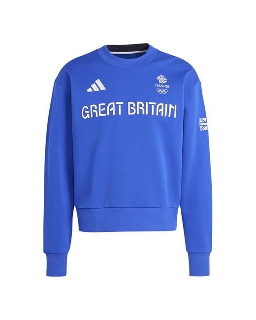 Adidas Blue Team Gb Sweatshirt Adults for men