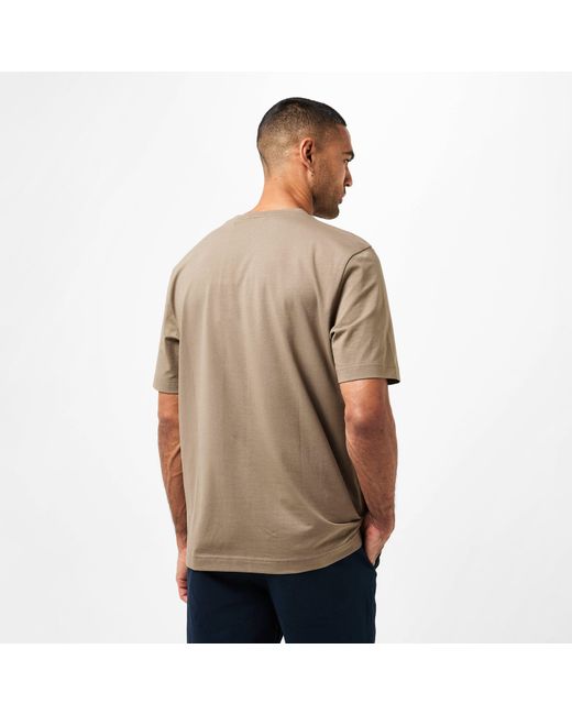 Boss Natural Oversized Tchup T-Shirt With Logo Detail for men