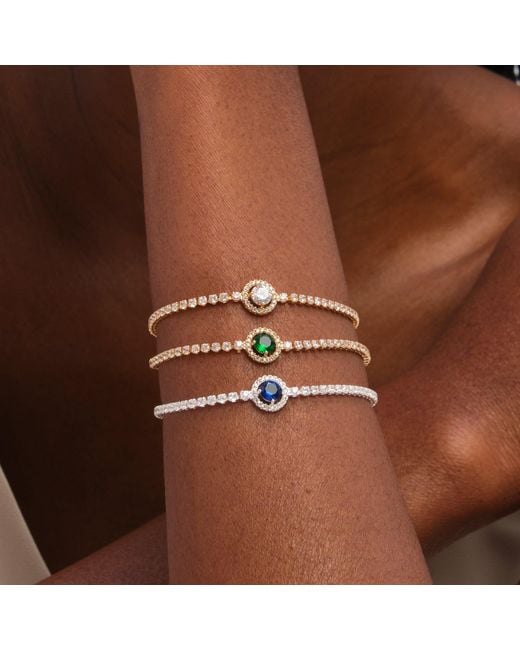 Jon Richard Metallic Plated And Crystal Stone Bracelet