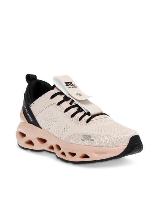 Steve Madden Pink Surge Low Top Trainers