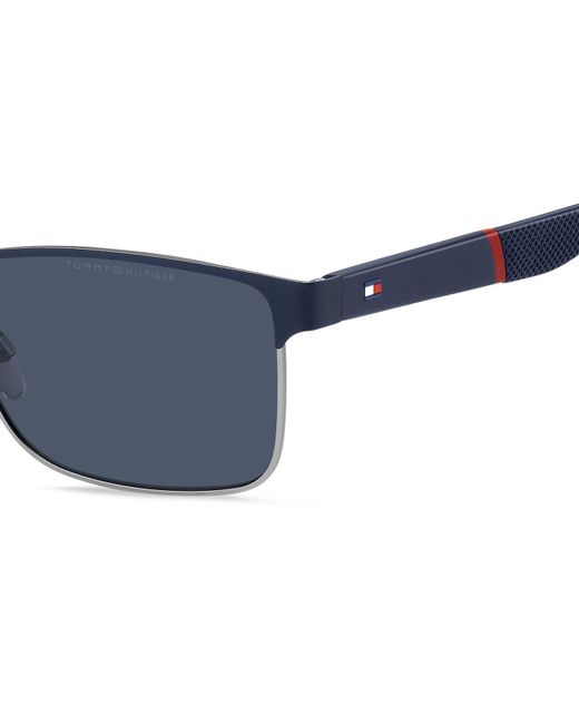 Tommy Hilfiger Blue Round Sunglasses for men