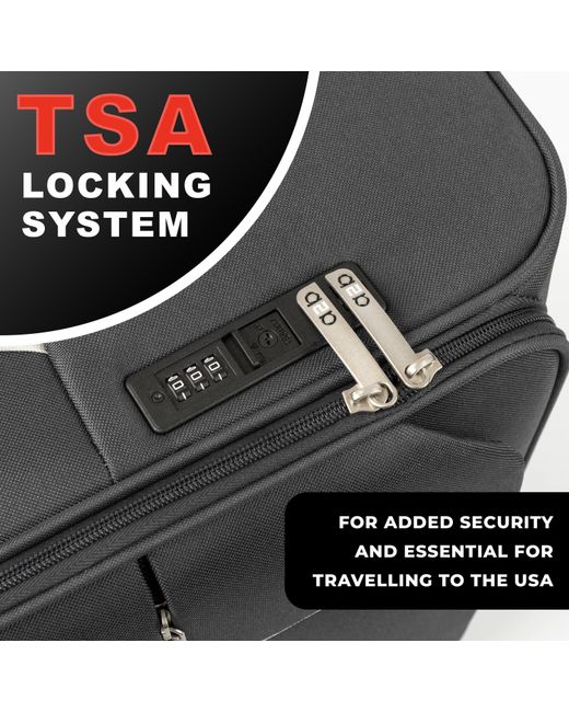 A2B Gray Odyssey Hold Suitcases Lightweight Travel Luggage