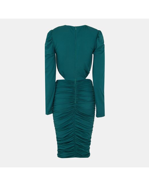AX Paris Green Cut Out Waist Midi Dress