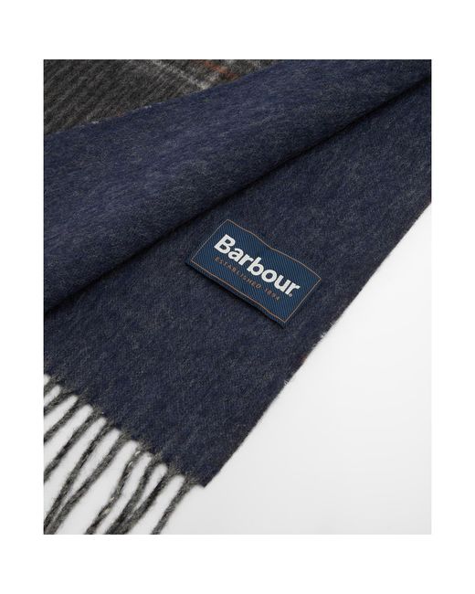 Barbour Black Marsden Reversible Lambswool Scarf