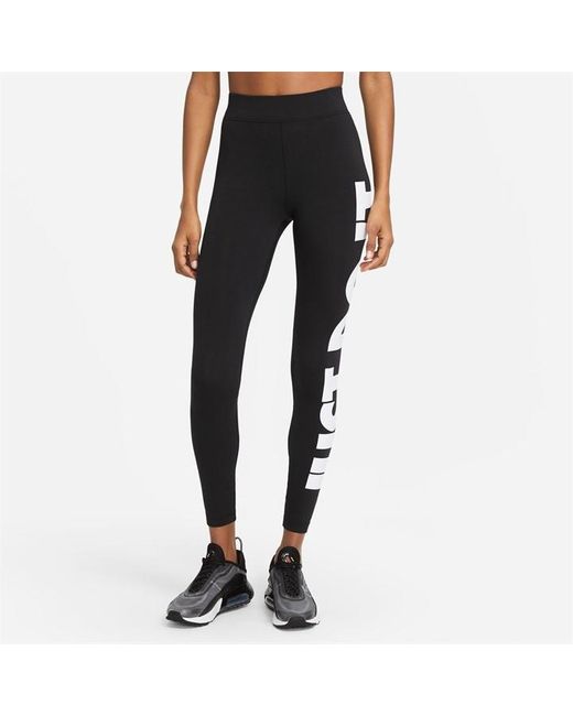 Nike Black Sportswear Essential High-rise leggings