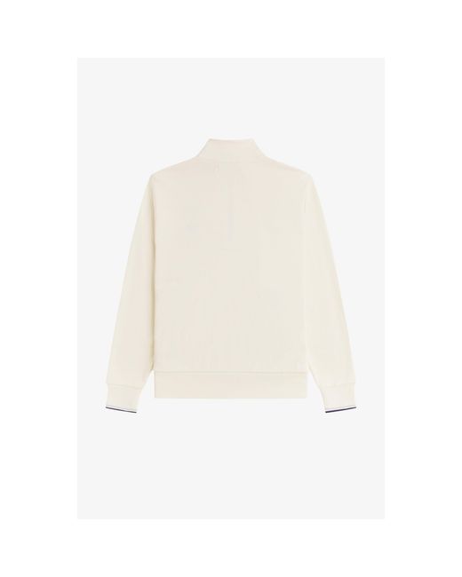 Fred Perry White Fredperry Half Zip Top for men