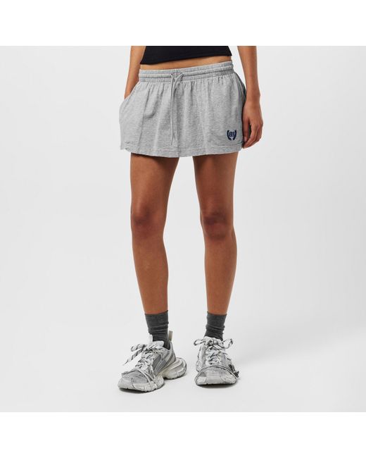 Balenciaga Gray High-Rise Mini Skirt
