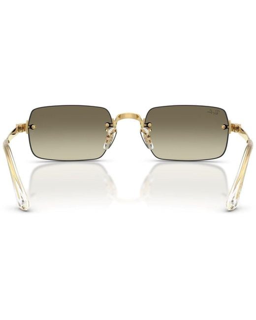 Ray-Ban Metallic Rectangle Sunglasses
