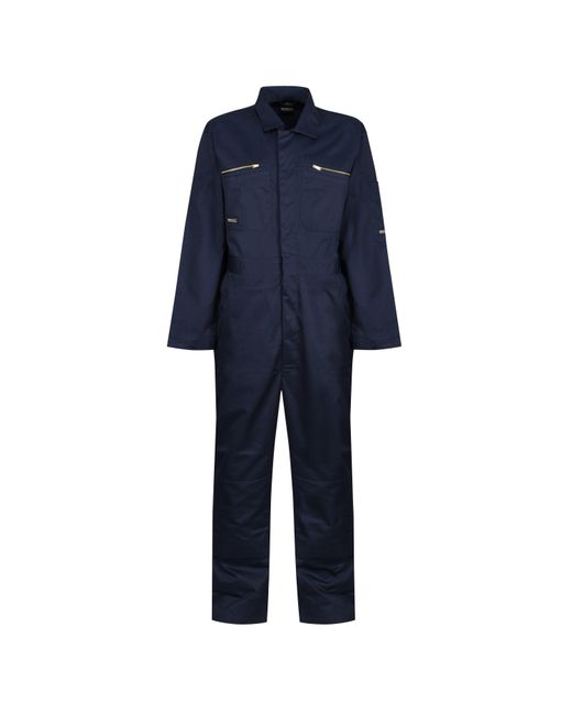 Regatta Blue Prozip Zip System Professional Overalls for men