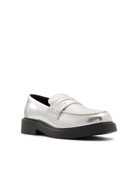 ALDO Metallic Verima Slip-On Flat Loafers
