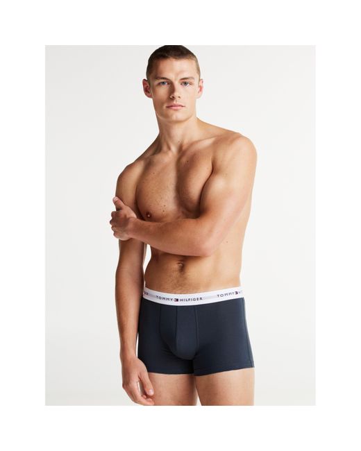 Tommy Hilfiger Blue 3 Pack Signature Boxer Shorts for men