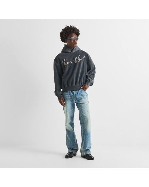 Fear Of God Blue Overhead Hoodie for men