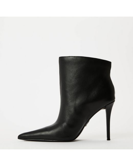 Steve Madden Black Sentinel Ankle Heeled Boots