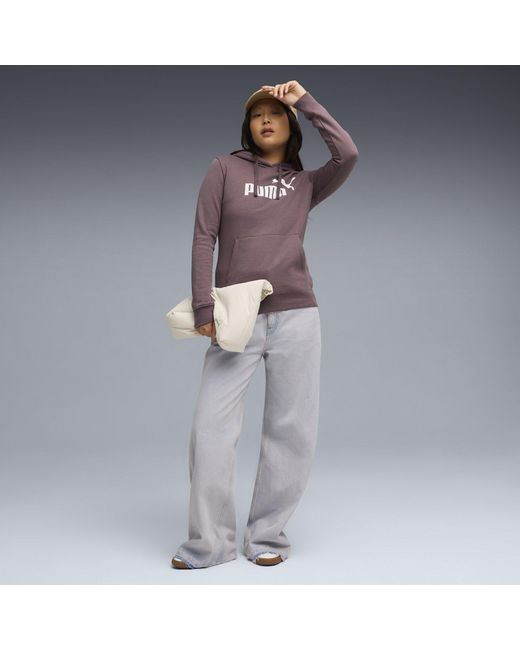 PUMA Purple No. 1 Logo Tech Fleece Overhead Hoodie