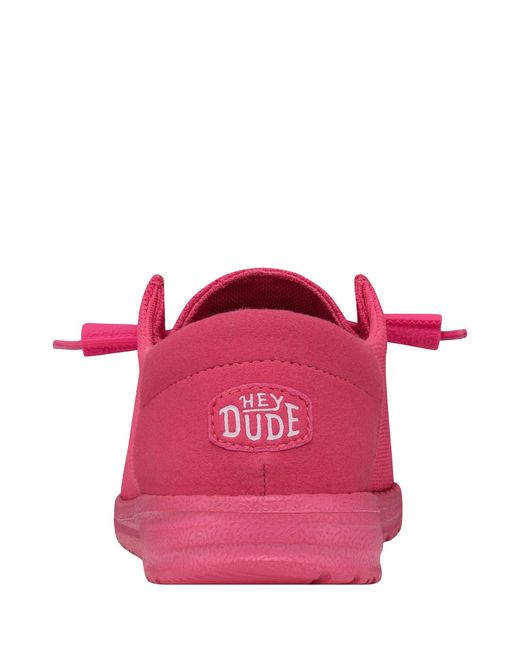 HeyDude Pink Wendy Funk Mono Shoes