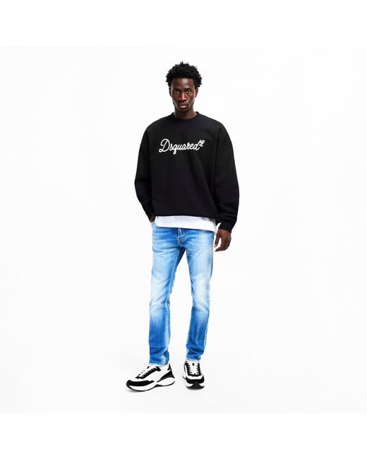 DSquared² Black Suede Dash Sneakers for men