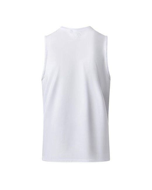 Gym King White Victory Performance Vest for men