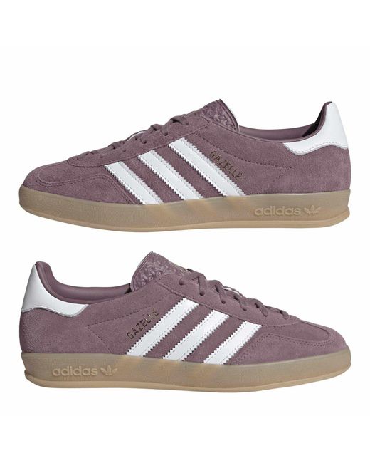Adidas Originals Purple Adidas Gazelle Indoo