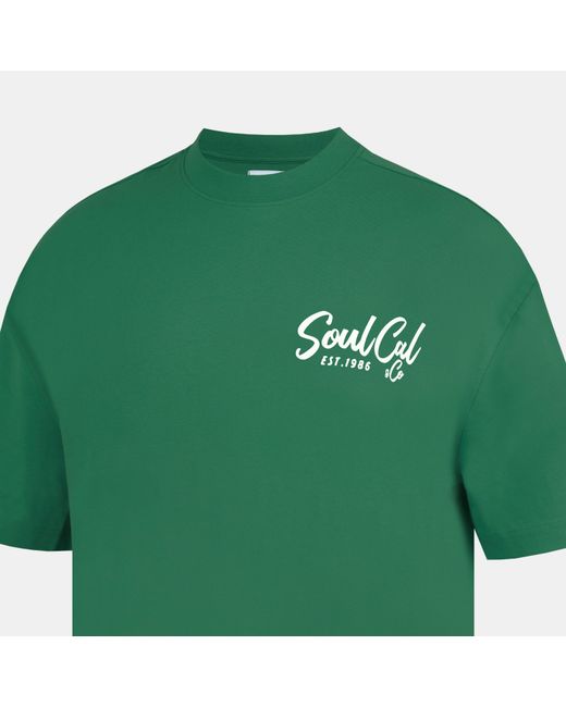 SoulCal & Co California Green Soul Fast Food Oversized T-Shirt for men