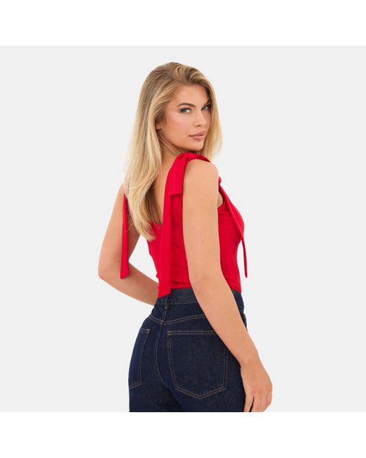 I Saw It First Red Bow Top