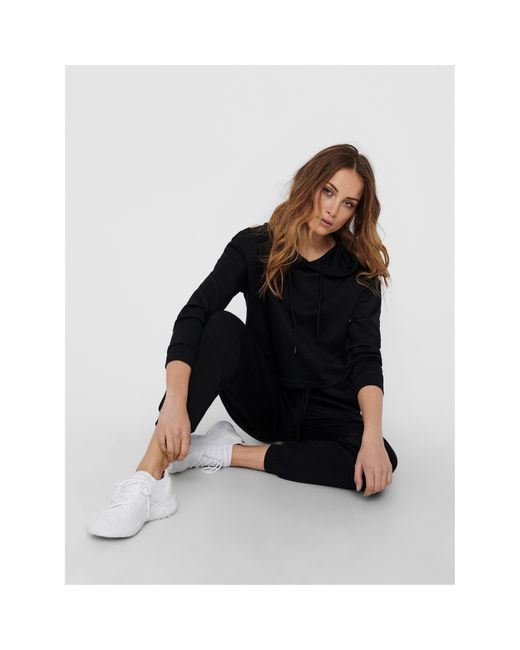 Only Play Black High Waist Closed Hem Jersey Joggers