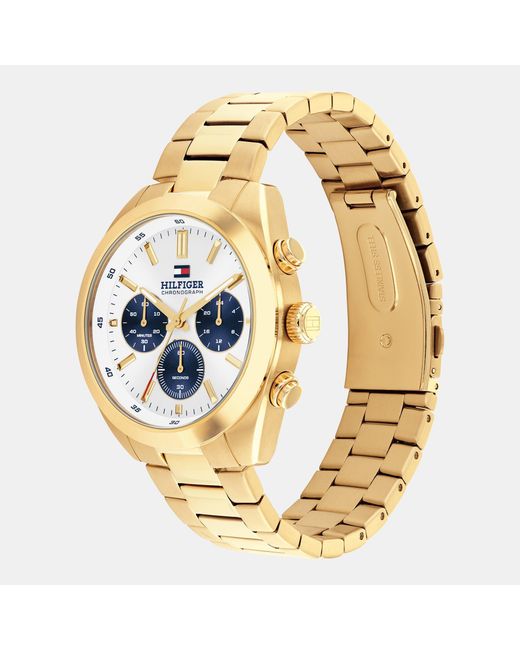 Tommy Hilfiger Metallic Hudson Stainless Steel Chronograph Analogue Quartz Watch for men