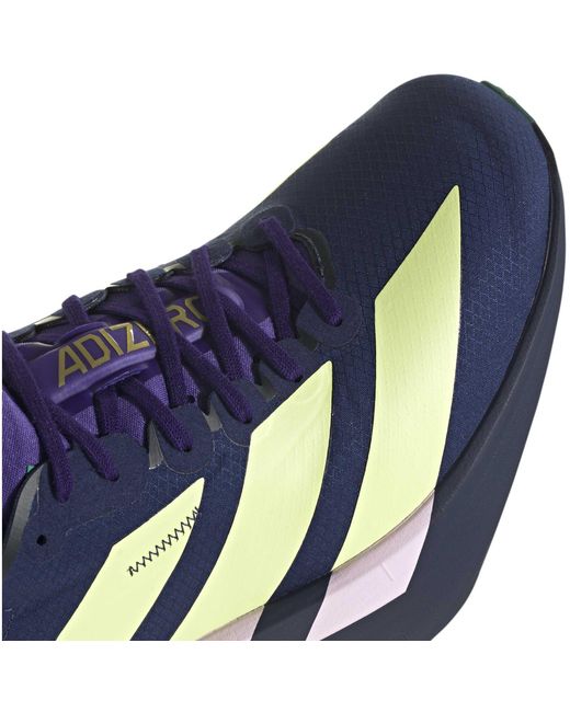 Adidas Blue Adios Pro 4 Road Running Shoes for men