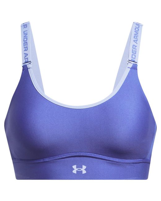 Under Armour Blue Infinity Medium Impact Sports Bra