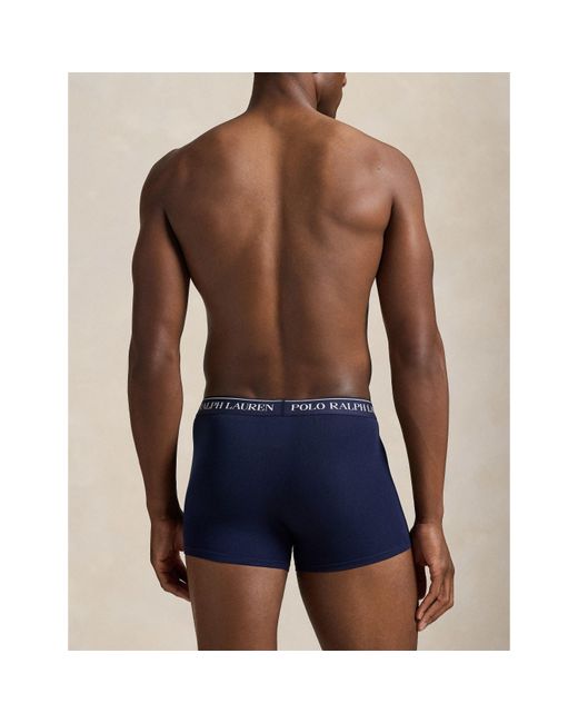 Polo Ralph Lauren Blue 3-Pack Cotton Trunks for men