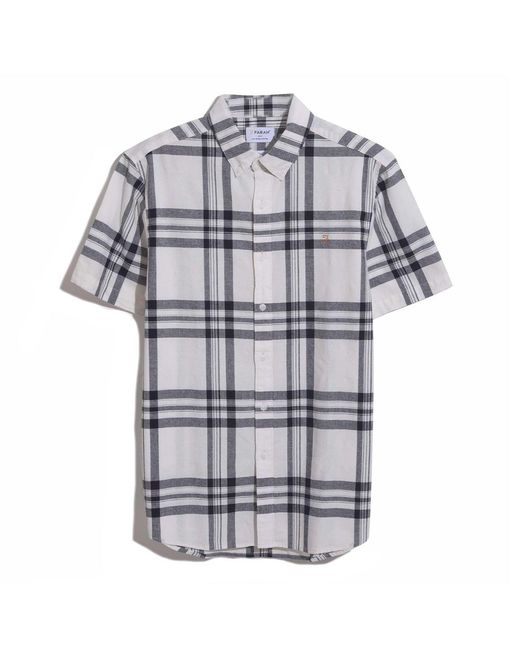 Farah Gray Kele Bold Check Shirt for men